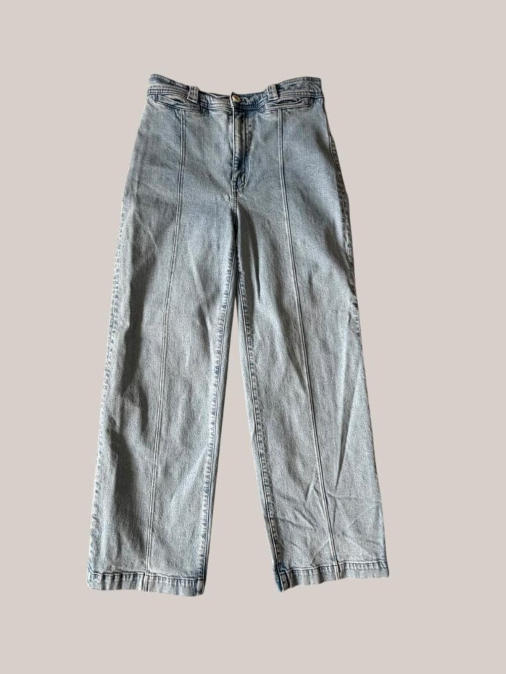 Madewell Perfect Vintage Wide Leg Jeans Trouser Pants size 29 Light Blue Color